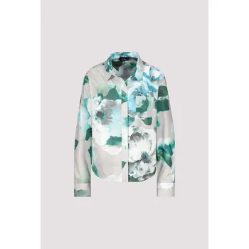 Dámská halenka Košile Monari 8355 šedá s květy Velikost: 34