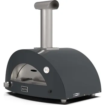 Příprava pizzy Alfa Forni Pec ALFA - 5 PIZZE wood, barva šedá