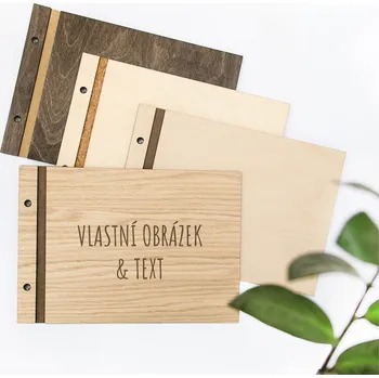 Fotoalbum Dědova dílna Dřevěné fotoalbum na míru Počet a barva papírů: Bílé - 30 listů, Dřevo: Bříza