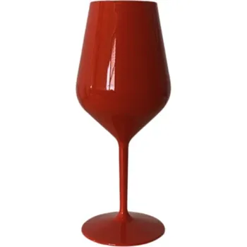 Kempingové nádobí Nerozbitná sklenice na víno BACKSTAGE 470 ml ČERVENÁ