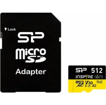 Paměťová karta Silicon Power Paměťová karta Inspire 512 GB UHS-I U3 A2 V30 4K TLC microSDXC