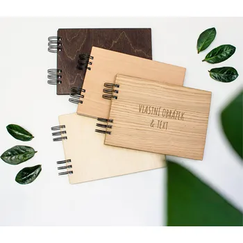 Fotoalbum Dědova dílna Malé fotoalbum na míru A5 Počet a barva papírů: Bílé - 30 listů, Dřevo: Bříza