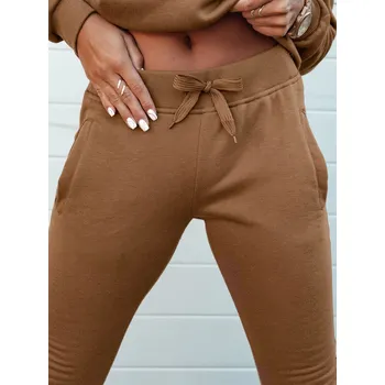 Dámské kalhoty teplákové FITS UY2146 Barva: Světle Hnědá, Velikost: S