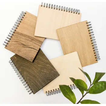 Zápisník Dědova dílna Dřevěný blok čistý Papír: Linkovaný, Dřevo: Buk