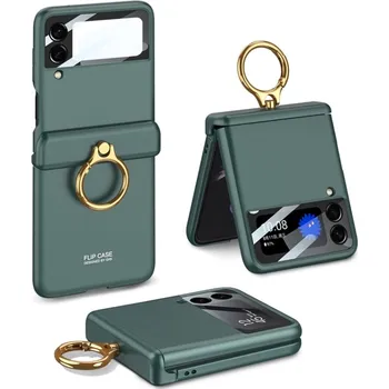 Pouzdro na mobilní telefon GKK 56683 GKK LARA Ochranný kryt pro Samsung Galaxy Z Flip 3 5G zelený