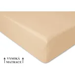 Jersey prostěradlo na vysokou matraci 180x200 EXTRA Světle béžové