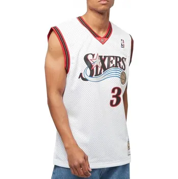 Pánské tričko Mitchell & Ness NBA Swingman Home Jersey 76ers 00 Allen Iverson M SMJYGS18200-P76WHIT00AIV Pánské oblečení M