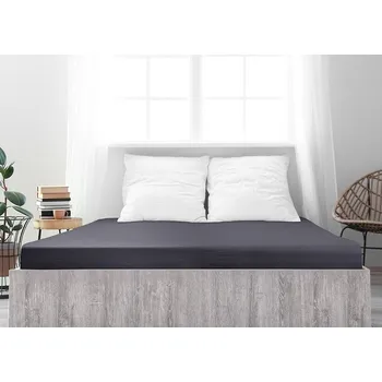 Prostěradlo 4Home jersey prostěradlo Ideál antracit, 90 x 200 cm, antracitová