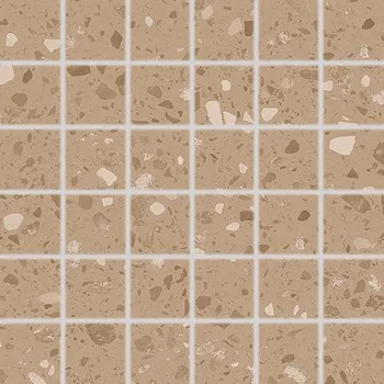 Obklad Porfido - dlaždice mozaika 5x5 okrová, tl. 9 mm DDM05814