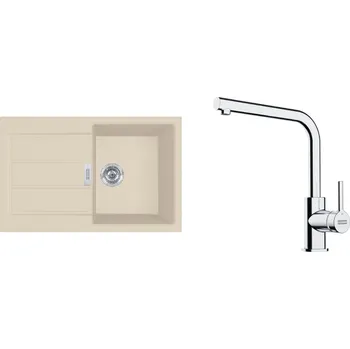 Granitový dřez Franke S2D 611-78 béžová+FS 3230.031 143.0687.395 + Sleva 10% při zadání kódu "ZIMA10"