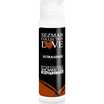 Intimní hygienický prostředek Sezmar Love Přírodní intimní sprchový gel s afrodiziaky ultrasense 50 ml