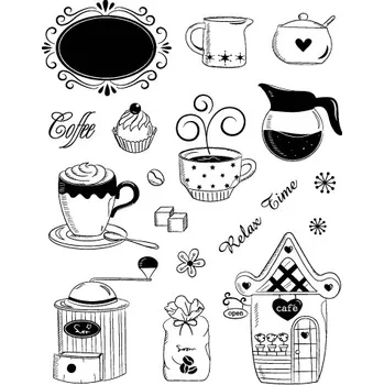 Dětské razítko Creatoys Razítk silikonová, gelová - čas na kávu