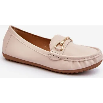 Dámské mokasíny Dámské nazouvací mokasíny se třpytivým zdobením This Moment Barva: Béžová, Velikost: 38