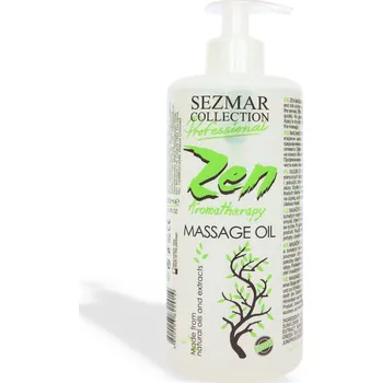 Masážní přípravek Sezmar Professional Přírodní masážní olej zen 500 ml