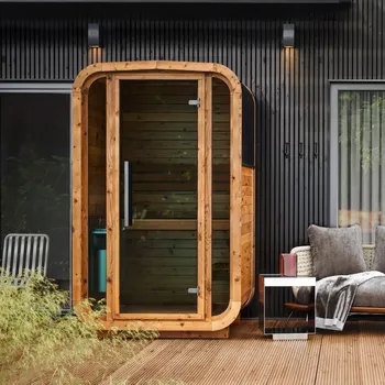 Sauna Hranatá sudová sauna z thermowood – SOLA 140 - VMS-SB-K-140