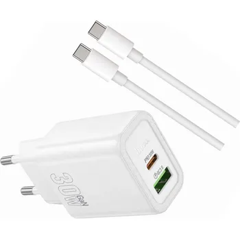 Rychlá USB-C GaN nabíječka 30W s dlouhým 2m kabelem pro Samsung Galaxy A55 5G