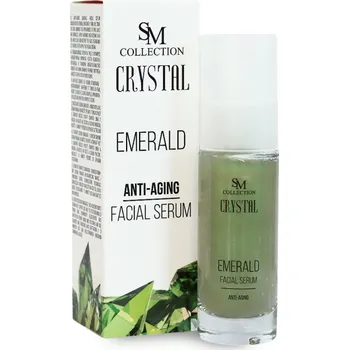 Pleťové sérum SM Collection Přírodní obličejové gel sérum smaragd anti-aging 30 ml