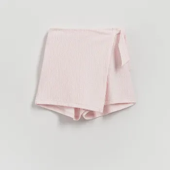 Dívčí sukně Reserved - Kraťasy s překládaným předním dílem - pastelově růžová - 577EI-03X - 577EI-03X-146