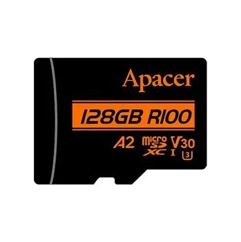 Paměťová karta Apacer paměťová karta V30 A2, 128GB, micro SDXC, AP128GMCSX10U8-R, UHS-I U3 (Class 10), s (AP128GMCSX10U8-R)