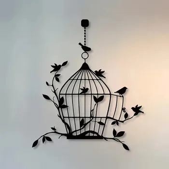 Obraz BAF Kovová dekorace na stěnu Ptačí klícka
