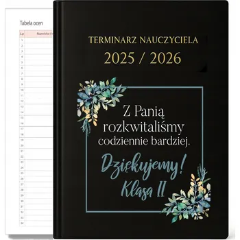 Kalendář Knižkový kalendář pro učitele 2025 A5 FunnyCase černý