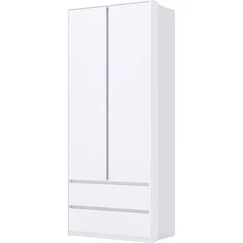 Šatní skříň Skříň 2dv 2šx Bez zrcadel Super Mat Bílá Tibo