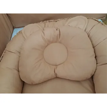 Hnízdečko pro miminko Pro útulný domov Podhlavníček bavlněný Kávový