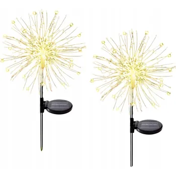 Venkovní osvětlení SOLÁRNÍ ZAHRADNÍ LAMPA ZAPICHOVACÍ PAMPELIŠKA STROMEČKY 2 KS DO ZAHRADY Dekofun