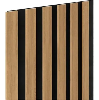 Stavební materiál Dekorační panely SLIM dub světlý lamely na filcovém podkladu