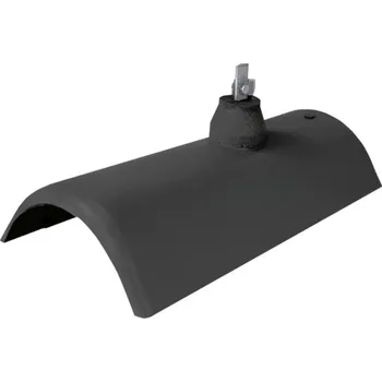 Střecha Hřebenáč hromosvodový Bramac Novo s příchytkou -břidlicově černá