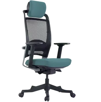 HANAH židle kancelářská, tyrkysová