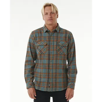 Pánská košile Košile Rip Curl GRIFFIN FLANNEL SHIRT Bluestone velikost S