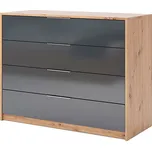 Komoda 4š, matná antracit Raymond Mat antracit
