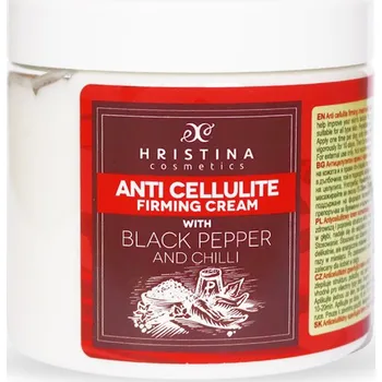 Tělové mléko Hristina Přírodní anticelulitidní zpevňující krém s černým pepřem 200ml