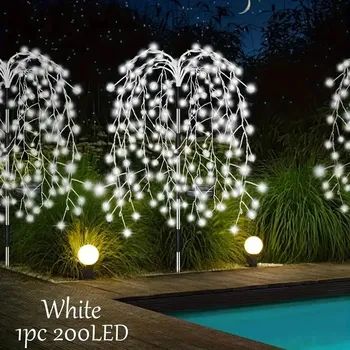 Zahradní dekorace BAF Solární ohňostroj bílý