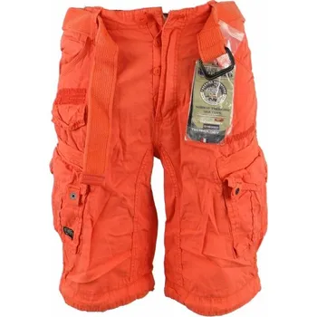 Pánské kalhoty GEOGRAPHICAL NORWAY kraťasy pánské Panoramique Men Basic 063 kapsáče bermudy L oranžová