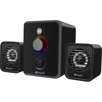 Bluetooth reproduktor Reproduktory Kisonli U-3000BT, Bluetooth, AUX – černá