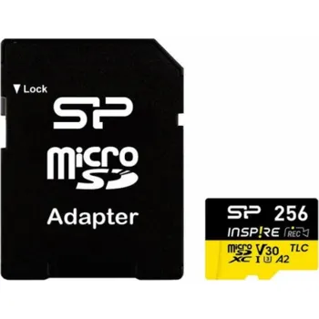 Paměťová karta Silicon Power Paměťová karta Inspire 256GB UHS-I U3 A2 V30 4K TLC microSDXC