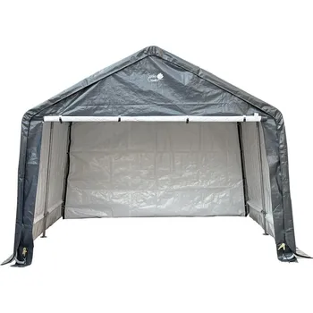 Zahradní úložný box PAVILON GARÁŽ ZAHRADNÍ 3.50x3.50x2,60M ŠEDÝ SASKA GARDEN