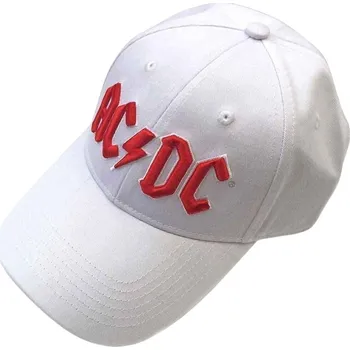 Kšiltovka AC/DC Red Logo Kšiltovka White