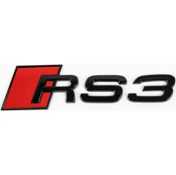 Tuning Znak RS3 černý lesk Audi zadní maska 3M ABS