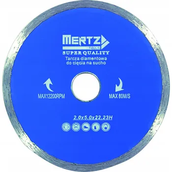 Řezný kotouč Diamantový kotouč pro mokré řezání Mertz 115x22,2 M0009