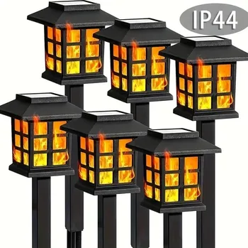 Zahradní dekorace BAF Solární zapichovací osvětlení s efektem plamene. 6 kusů