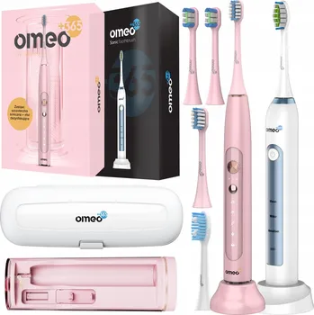 Elektrický zubní kartáček 2x Elektrický Zubní Kartáček na zuby OMEO +365 Classic + UV