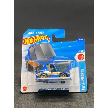 autíčko Hot Wheels - Nissan Skyline 2000GT-R LBWK blue ZE SBÍRKY