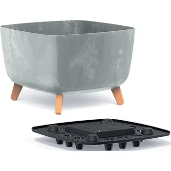 KVĚTINÁČ GRACIA SQUARE EFEKT BETONU 39x39CM