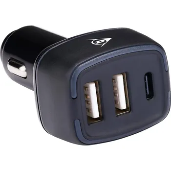 AUTOMOBILOVÁ MULTINABÍJEČKA 2x USB A + USB C DUNLOP