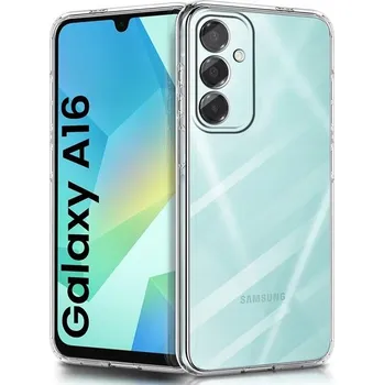 Pouzdro na mobilní telefon POUZDRO ULTRA TENKÉ SLIM GUMOVÉ SILIKONOVÉ PRO SAMSUNG GALAXY A16 4G / 5G + SKLO