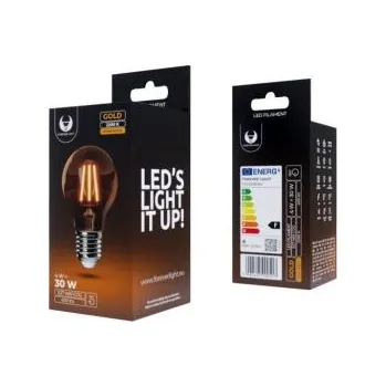 Žárovka LED žárovka Forever E27 A60 4W COG gold teplá bílá (2200K) (RTV0100006)