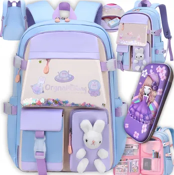 Školní batoh Školní batoh Bergens Friends s více přihrádkami modrý 27 l